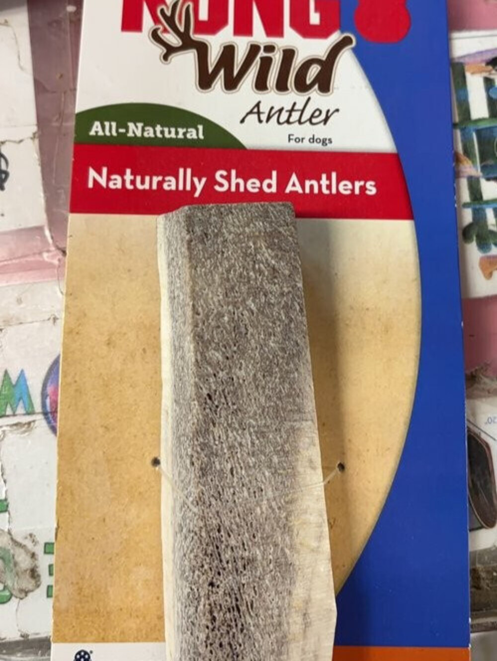 KONG Wild Antler Split Elk Antler Dog Chew New as Pictured